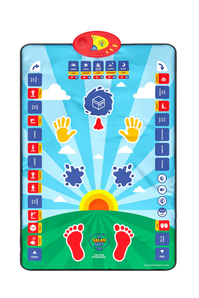 Tapis de prière interactif My Salah Mat | Bleu