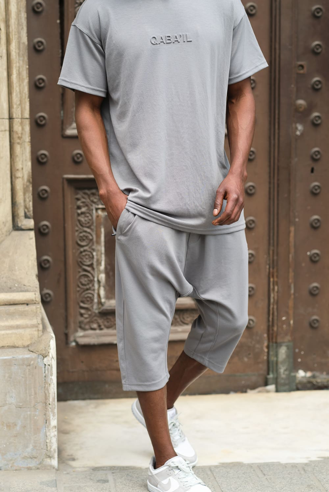 Ensemble Oversized Gris – Qaba’il S25