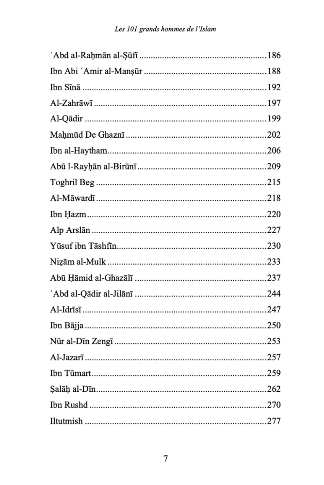 Les 101 grands Hommes de l'Islam