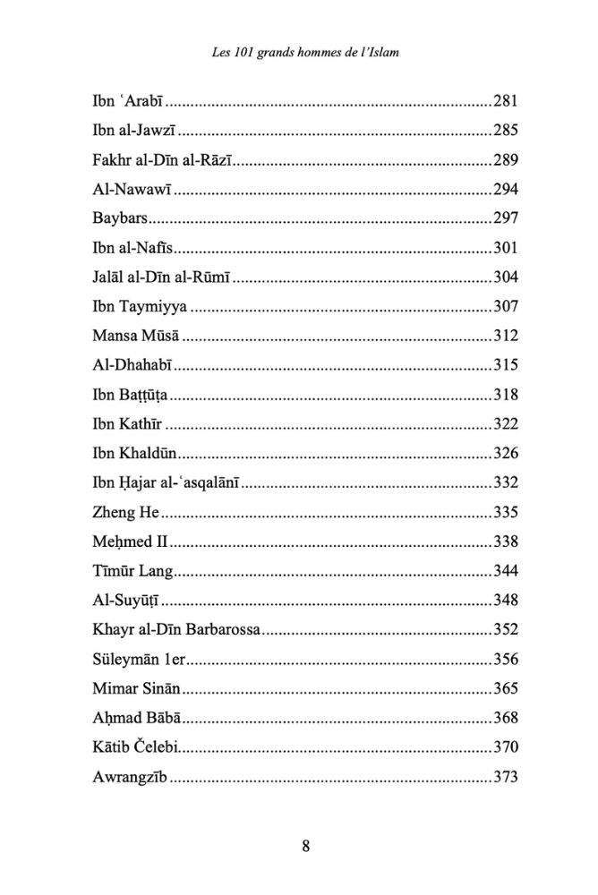 Les 101 grands Hommes de l'Islam