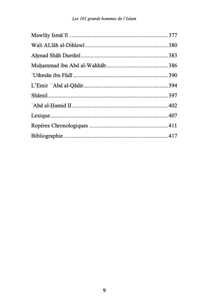Les 101 grands Hommes de l'Islam