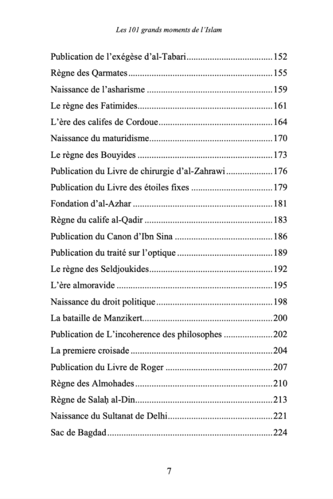 Les 101 grands moments de l'Islam