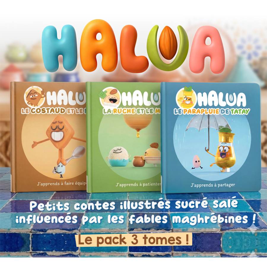 PACK CONTES HALUA – 3 histoires pour enfants inspirées du Maghreb