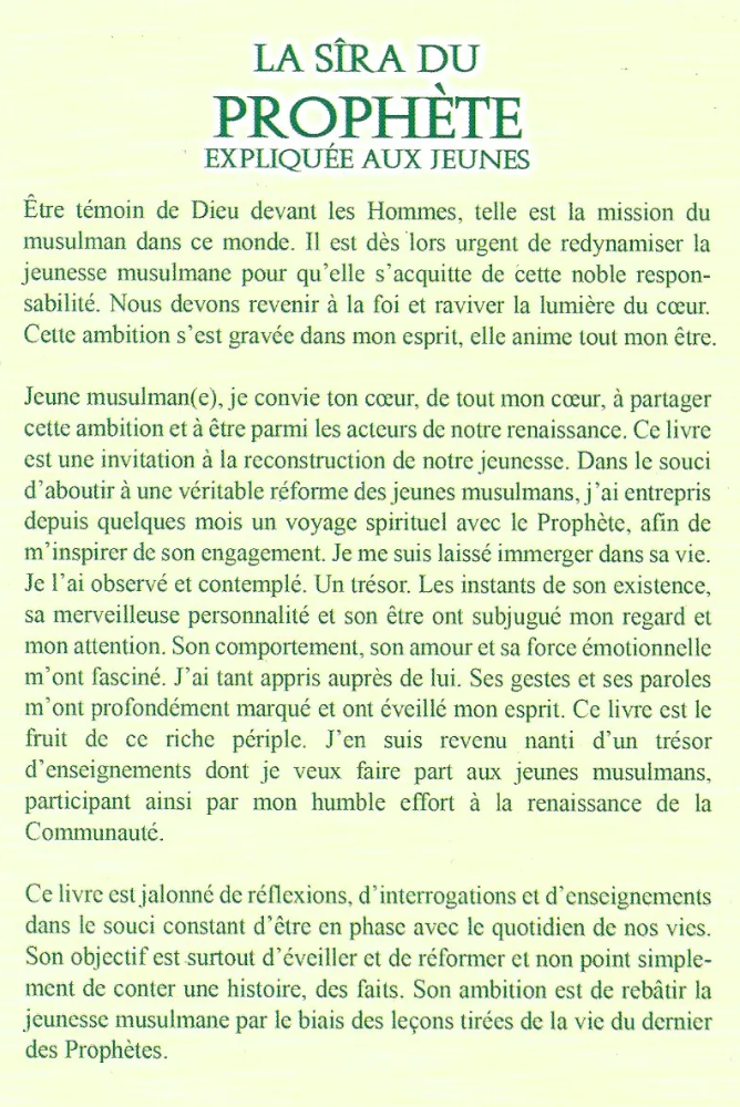 La Sira du prophète expliquée aux jeunes - Sofiane Meziani