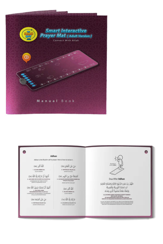 My Salah Mat - Tapis interactif Adultes | Rose