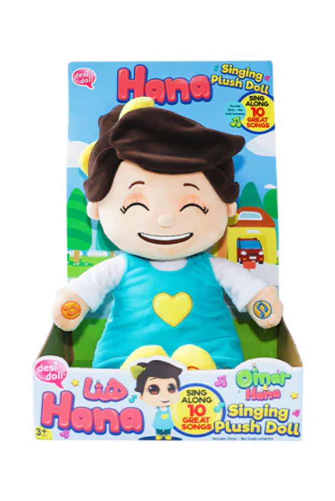 Peluche chantante Hana – Série malaisienne à succès "Omar et Hana"