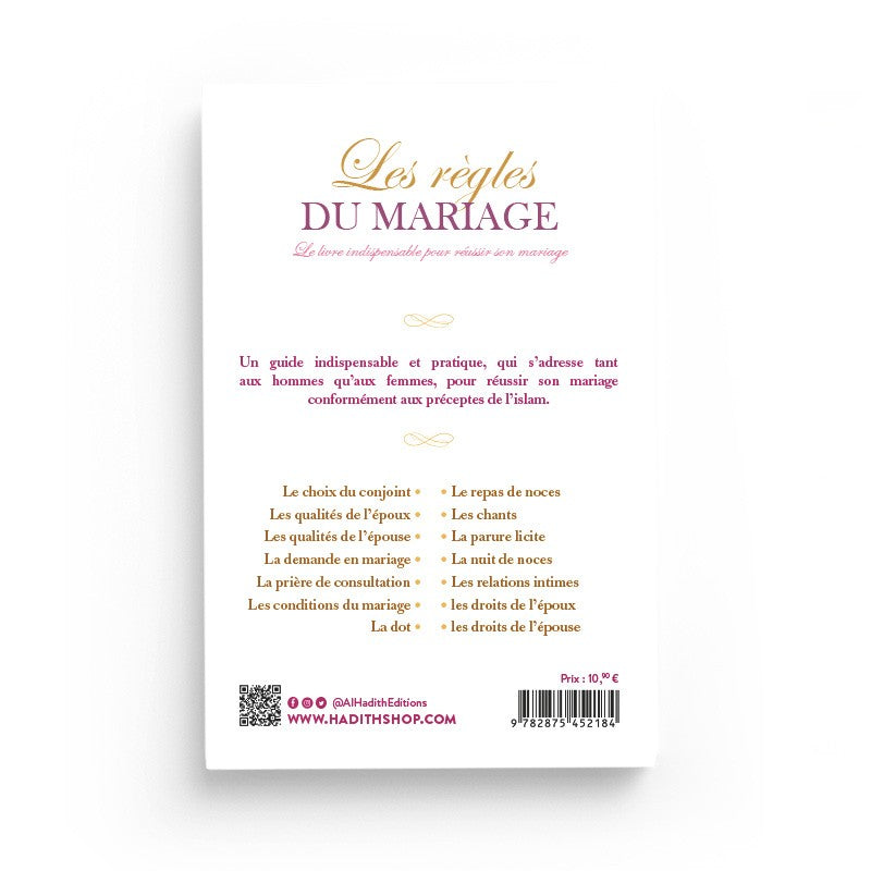 Les régles du mariage